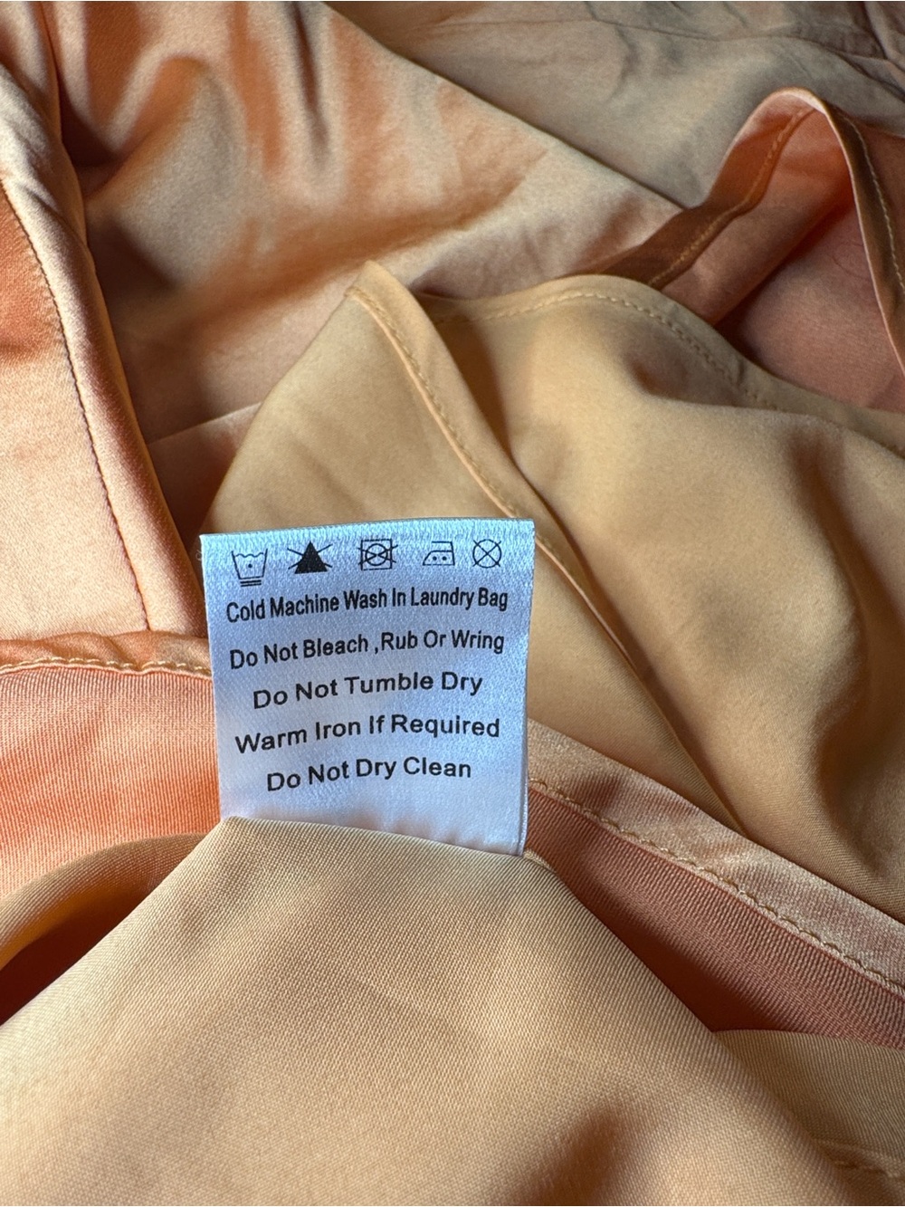Princess Polly Zabbarra Off the Shoulder Satin Minidress Size 12 Orange - Picture 9 of 10